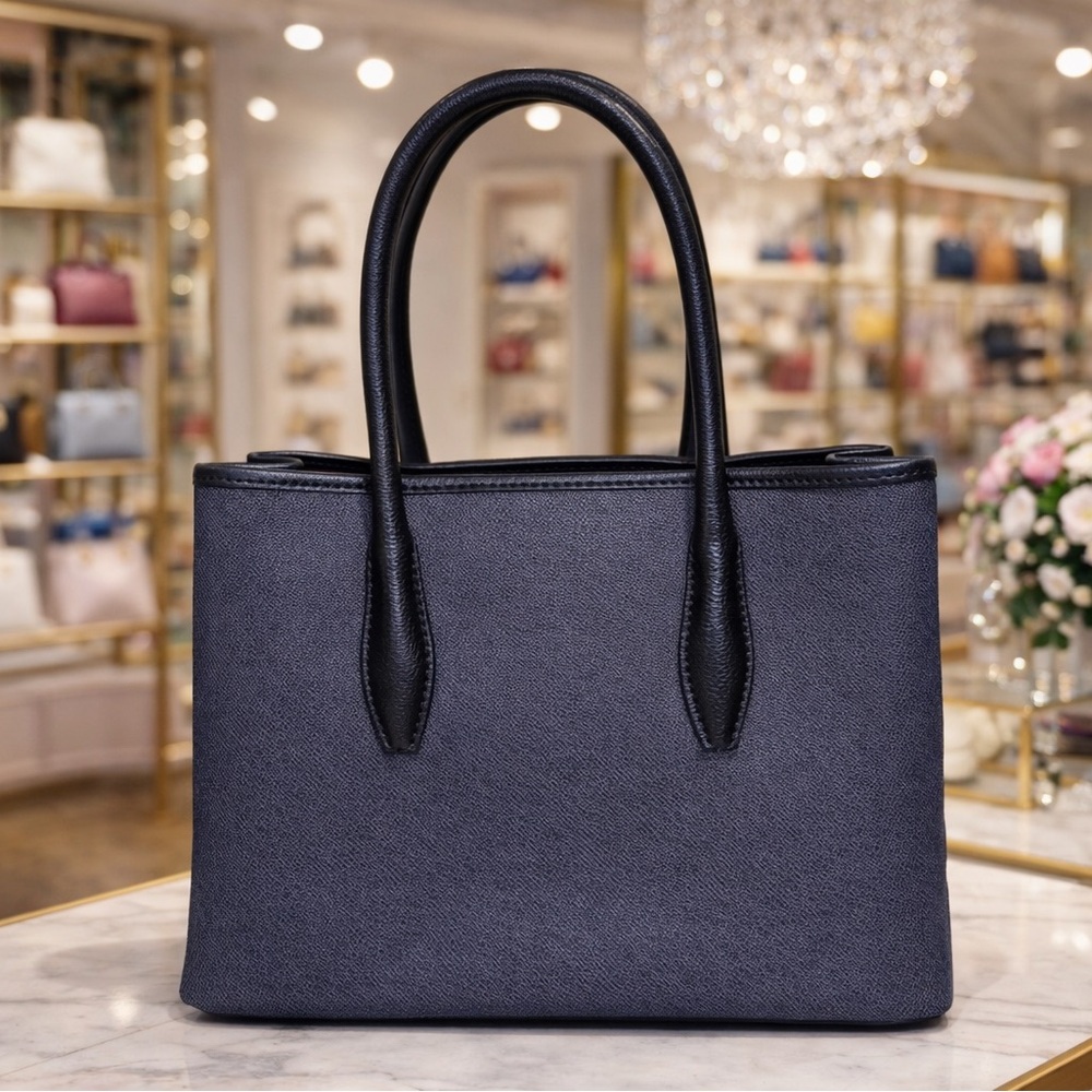 🔥 Kate Spade DENIM New York EVA DENIM SMALL ZIP TOP SATCHEL/CROSSBODY - Picture 4 of 15